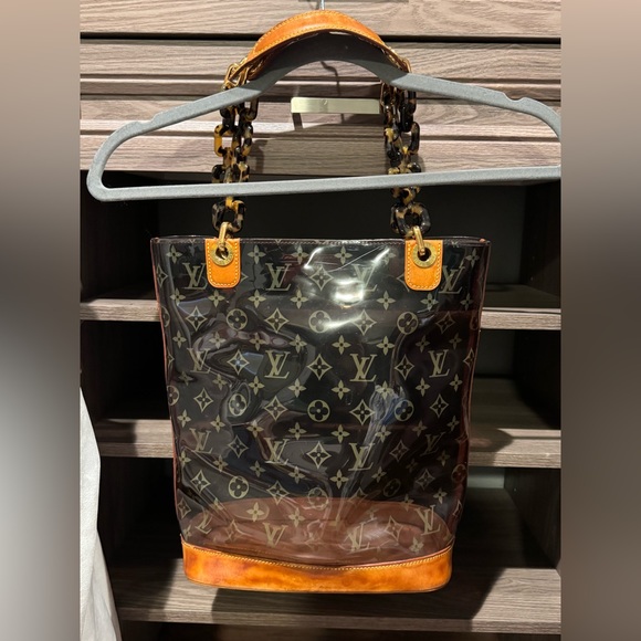 BROWN MONOGRAM VINYL AMBRE CABAS MM - Picture 4 of 5